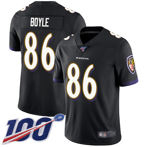 Baltimore Ravens Limited Black Men Nick Boyle Alternate Jersey NFL Football #86 100th Season Vapor Untouchable->women nfl jersey->Women Jersey